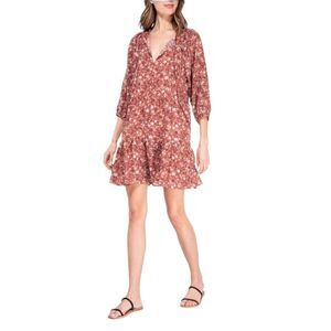 Studio B by Bobeau floral tiered summer dress size Small